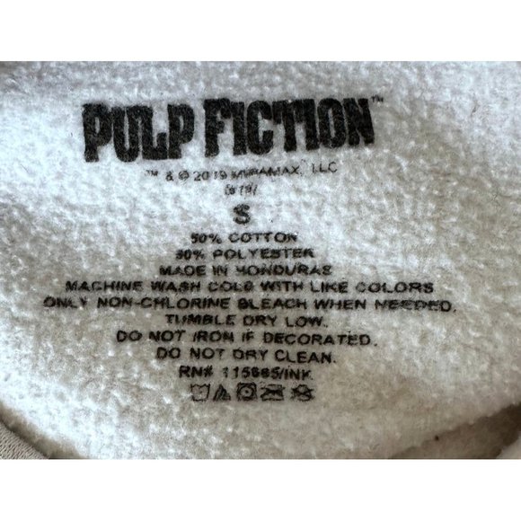 Vtg Pulp Fiction Sweatshirt Sz S Quentin Tarantino Film Movie Y2K Fictio… - Picture 11 of 12